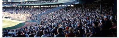 Spectators watching a baseball match in a stadium Fenway Park Boston Suffolk County Massachusetts
