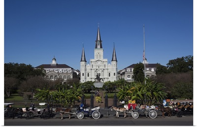 St. Louis Cathedral, Jackson Square, French Quarter, New Orleans, Louisiana