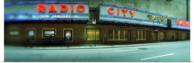 Stage theater at the roadside Radio City Music Hall Rockefeller Center Manhattan New York City New York State