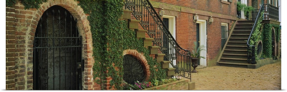 Staircases of a house, West Jones Street, Savannah, Georgia