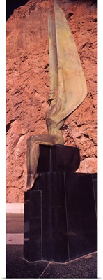 Statue at a dam Boulder City Hoover Dam Arizona Nevada