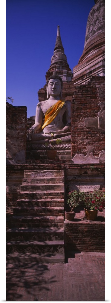 Statue of Buddha in a temple, Ayuthaya, Bangkok, Thailand