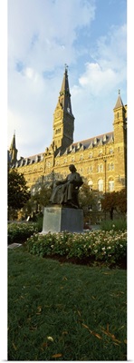 Statue of John Carroll outside Georgetown University, Georgetown, Maryland