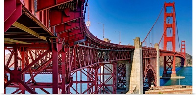 Structural supports for the bridge, Golden Gate Bridge, San Francisco, California