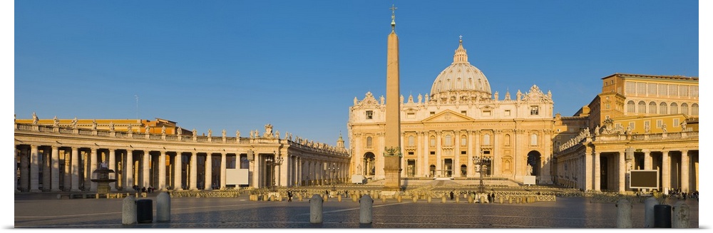 Sunlight falling on a basilica St. Peters Basilica St. Peters Square Vatican city Rome Lazio Italy