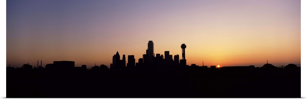 Sunrise Skyline Dallas TX USA