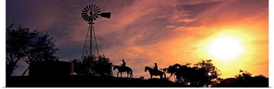 Sunset Cowboys Texas