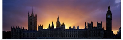 Sunset Houses of Parliament & Big Ben London England