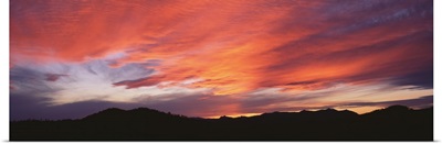 Sunset over Black Hills National Forest Custer Park State Park SD