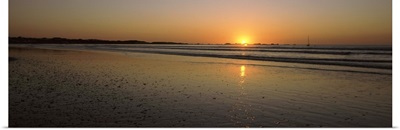 Sunset over the Atlantic ocean, Paternoster, Western Cape Province, South Africa