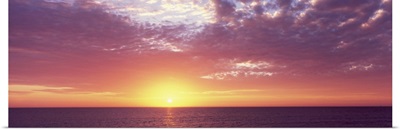 Sunset over the sea, Gulf Of Mexico, Venice Beach, Venice, Sarasota County, Florida