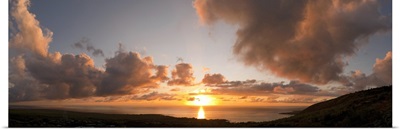 Sunset over the sea, Kona Coast, Kealakekua Bay, Hawaii,