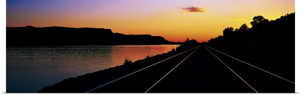 Sunset Railroad Tracks