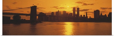 Sunset Skyline New York City NY