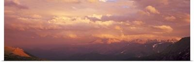 Sunset Storm ovr Longs Peak Rocky Mt National Park CO