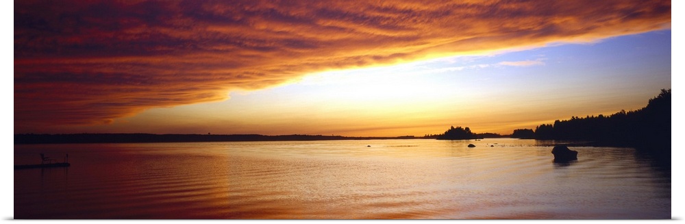 Sunset Upper Ottawa River Pembroke Ontario Canada