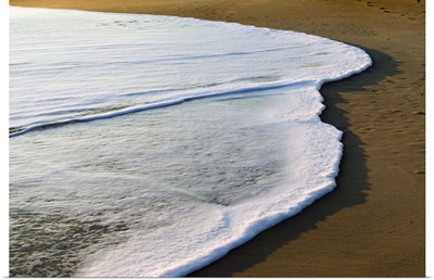 Surf on sandy beach, Outer Banks, North Carolina