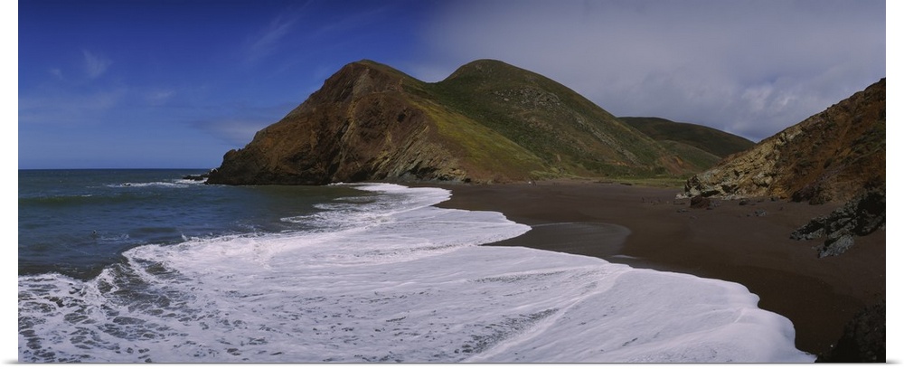 Surf on the beach, Tennessee Valley, Marin County, California
