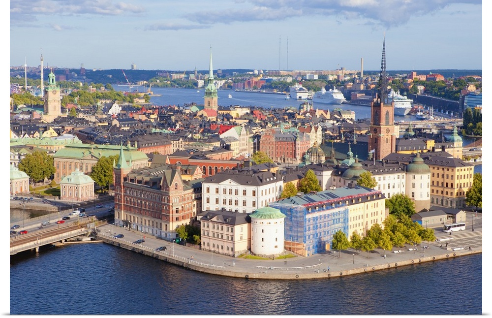 Sweden, Stockholm - The Old Town and Riddarholmen..
