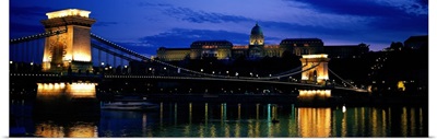 Szechenyi Bridge Royal Palace Budapest Hungary