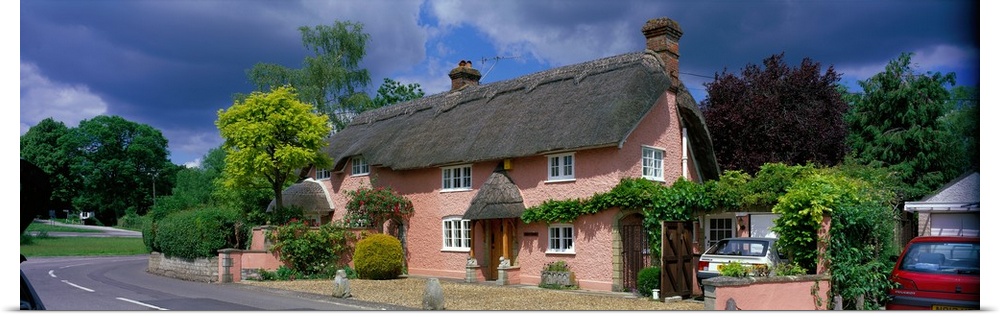 Thatch-Roofed House Salisbury England