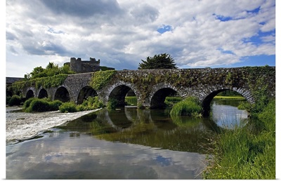 The 13 Arch Bridge over the River Funshion, Glanworth, County Cork, Ireland