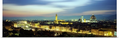 The Duomo & Arno River Florence Italy