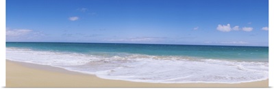 Tide on the beach, Papohaku Beach, Pacific Ocean, Molokai, Hawaii