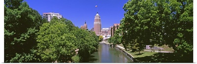 Tower Life Building, San Antonio River Walk, San Antonio River, San Antonio, Texas