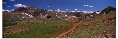 Trail passing through a rocky landscape Crested Butte Gunnison County Colorado