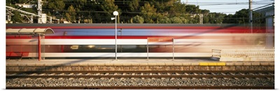 Train in Motion Garraf Spain