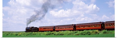 Train moving on a railroad track, Strasburg, Lancaster, Pennsylvania