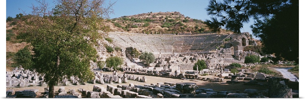 Turkey, Ephesus, main theater ruins