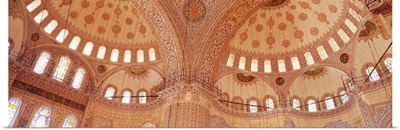 Turkey, Istanbul, Blue Mosque, interior