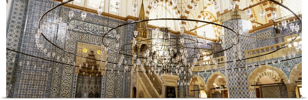 Turkey, Istanbul, Rustem Pasa Mosque, interior