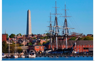 USS Constitution historic ship, Freedom Trail, Charlestown, Boston, MA