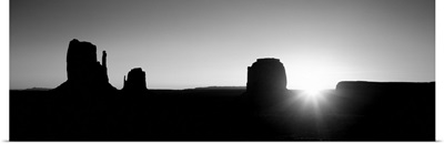 Utah, Monument Valley, Sunrise at a landscape