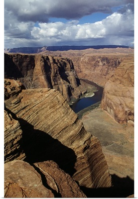 View Of Colorado River From Horseshoe Bend Overlook