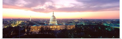 Washington DC, Capitol Building, twilight
