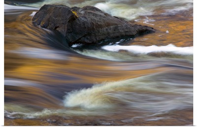 Water rushing over rocks, close up, Saint Louis River, Minnesota