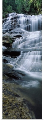 Waterfall in a forest, Glen Falls, Nantahala National Forest, North Carolina