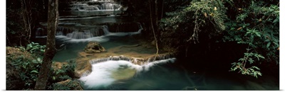 Waterfall in a forest, Huai Mae Khamin Waterfall, Thailand