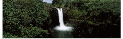Waterfall in a forest, Rainbow Falls, Rainbow Falls State Park, Hilo, Hawaii