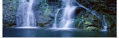 Waterfall in a forest, Salmon Creek Falls, Gorda, Los Padres National Forest, California