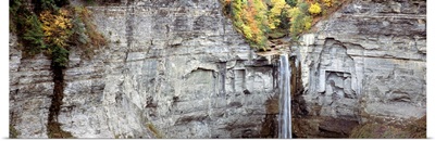 Waterfall in a forest Taughannock Falls State Park Ulysses Tompkins County Finger Lakes New York State