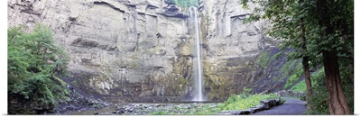 Waterfall in a forest, Taughannock Falls, Taughannock Falls State Park, Finger Lakes, New York State