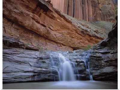 Waterfall in Coyote Gulch in the Escalante Grand Staircase National Monument, Utah