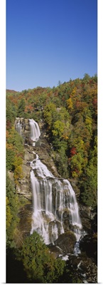 Waterfall in the forest, Whitewater Falls, Nantahala National Forest, North Carolina