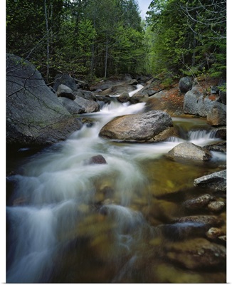 Waterfalls and rocks on Abol Stream, Baxter State Park, Maine