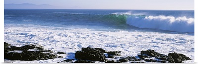 Waves breaking on the coast, Baja California, Mexico